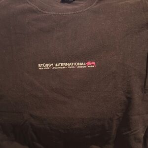 Stussy Black Crewneck Tee